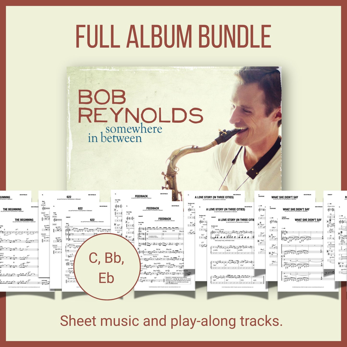Somewhere In Between – Sheet Music + Play-Along Bundle